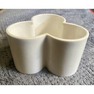 Retired Yankee Candle 3 Votive Candle Holder White Ceramic 2" X 4"